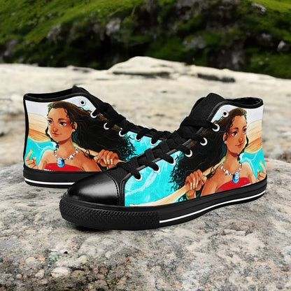 Princess Moana Waialiki Mauiui Custom High Top Sneakers Shoes