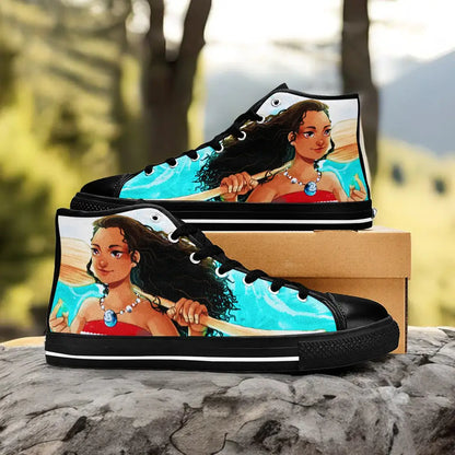 Princess Moana Waialiki Mauiui Custom High Top Sneakers Shoes