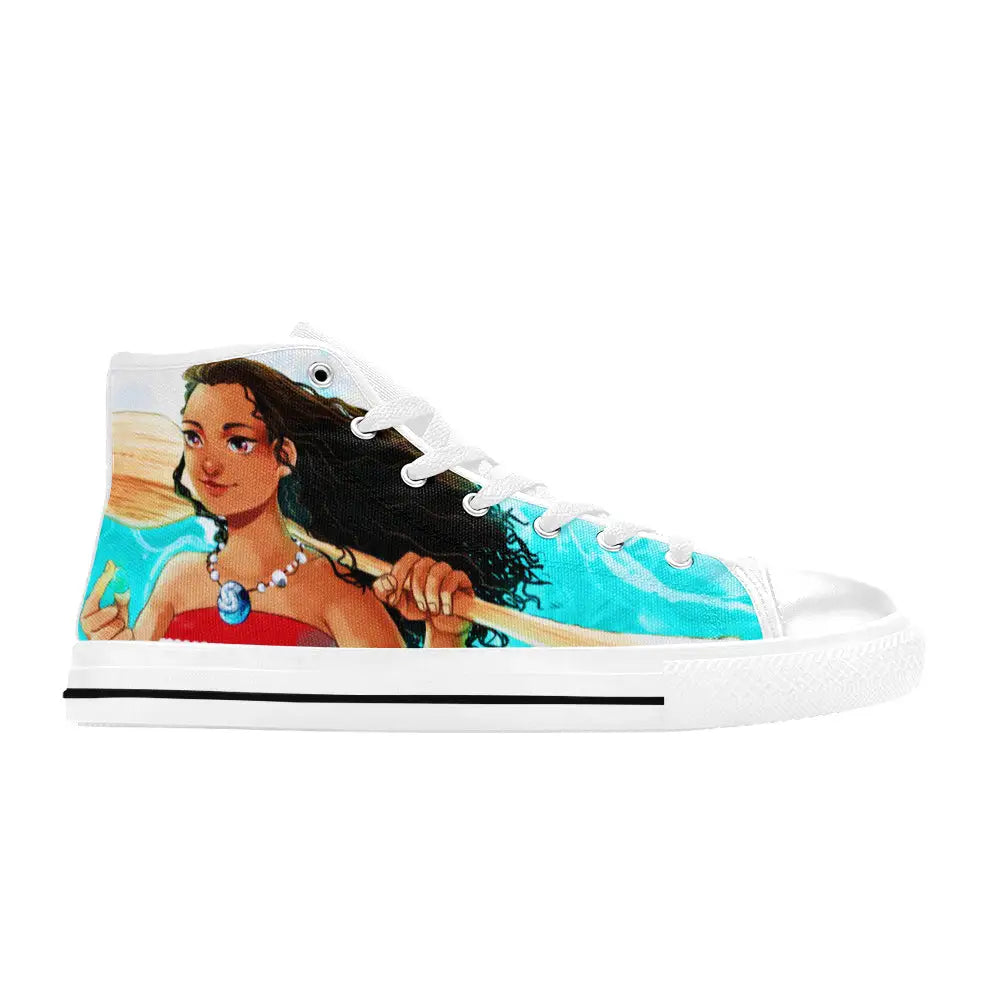 Princess Moana Waialiki Mauiui Custom High Top Sneakers Shoes