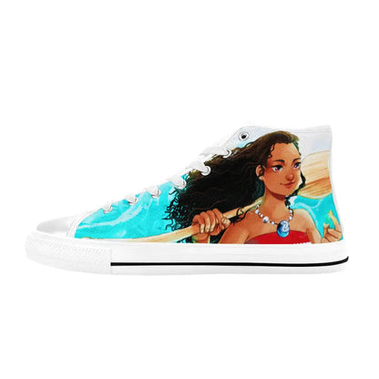 Princess Moana Waialiki Mauiui Custom High Top Sneakers Shoes