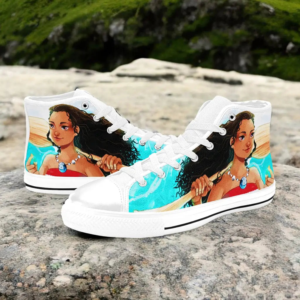 Princess Moana Waialiki Mauiui Custom High Top Sneakers Shoes