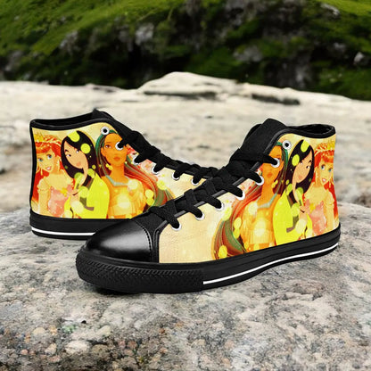 Princess Mulan Ariel Pocahontas Custom High Top Sneakers Shoes