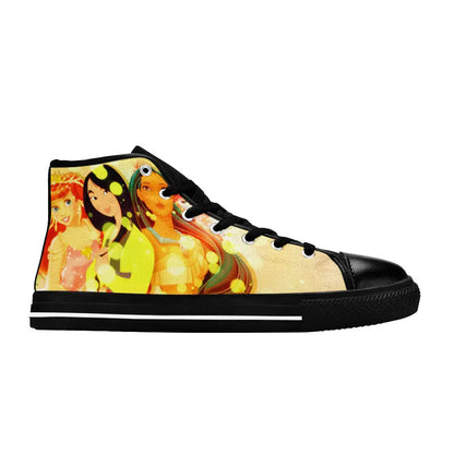 Princess Mulan Ariel Pocahontas Custom High Top Sneakers Shoes