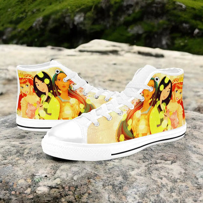 Princess Mulan Ariel Pocahontas Custom High Top Sneakers Shoes