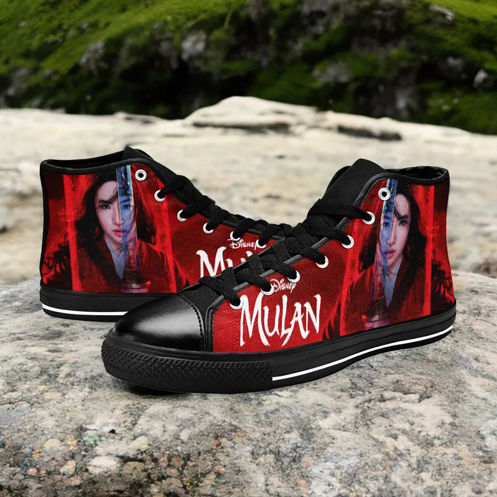 Princess Mulan Women Sword Warrior Custom High Top Sneakers Shoes