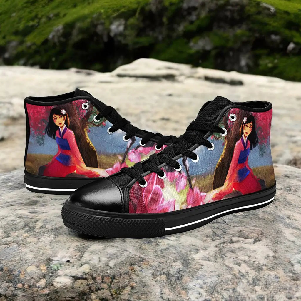 Princess Mulan Women Sword Warrior Custom High Top Sneakers Shoes