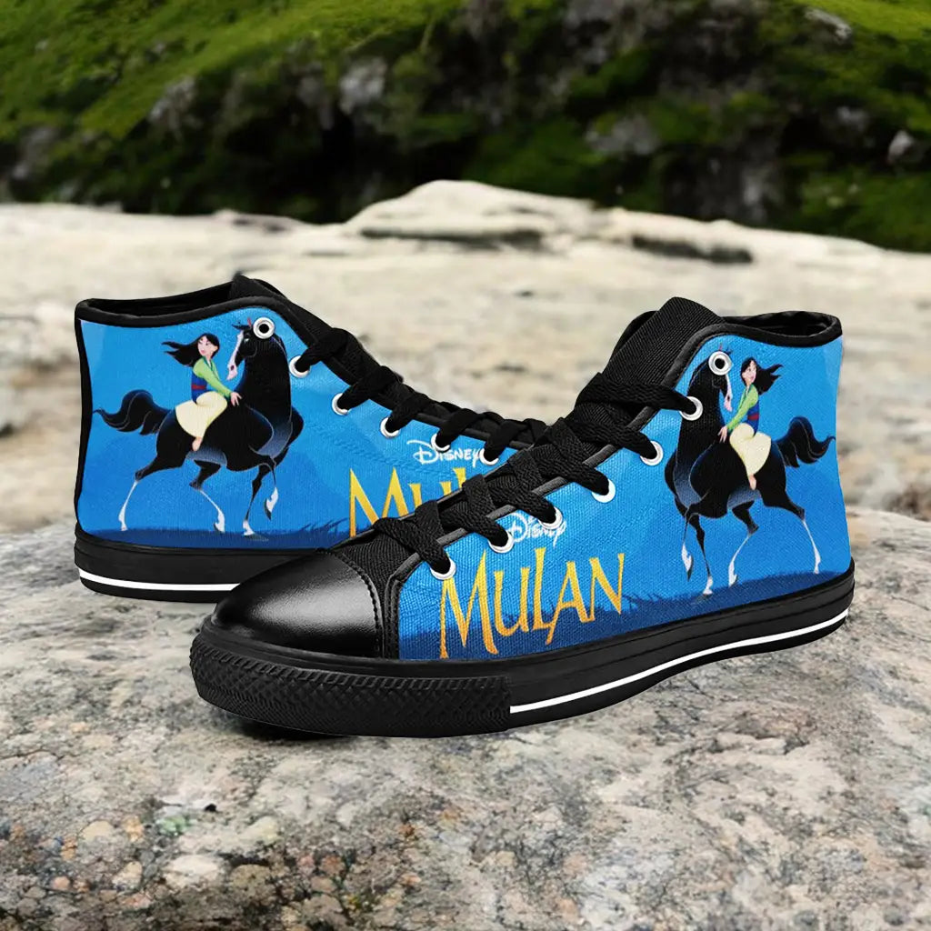 Princess Mulan Women Sword Warrior Custom High Top Sneakers Shoes