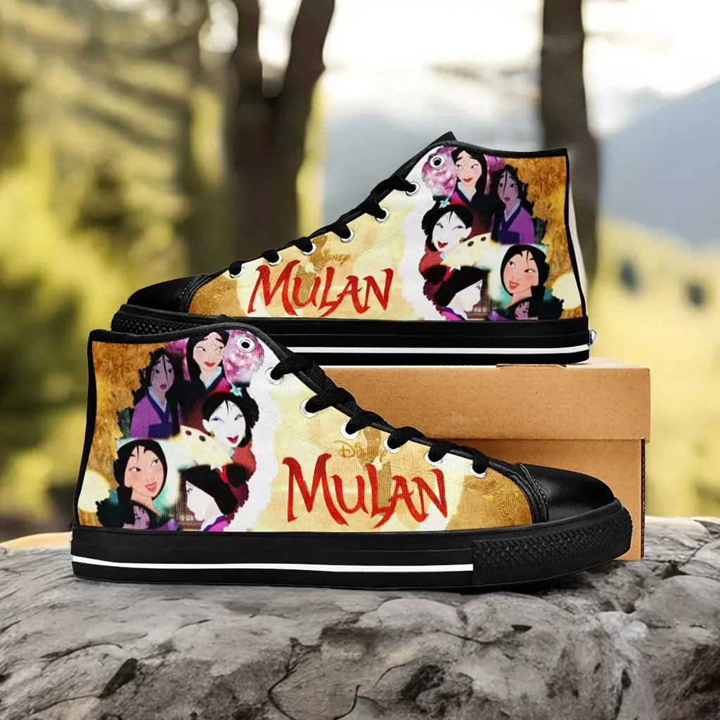 Princess Mulan Women Sword Warrior Custom High Top Sneakers Shoes