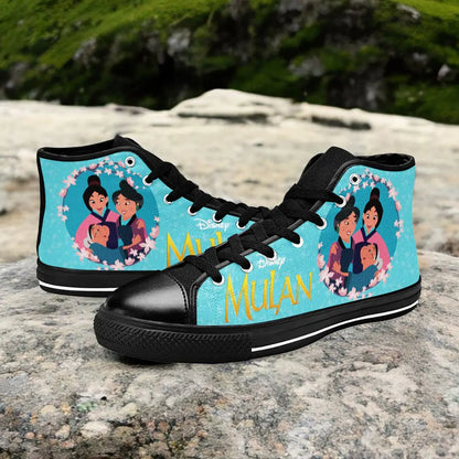 Princess Mulan Women Sword Warrior Custom High Top Sneakers Shoes