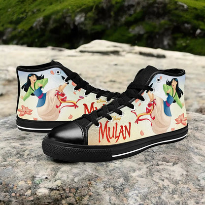 Princess Mulan Women Sword Warrior Custom High Top Sneakers Shoes