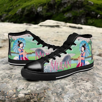 Princess Mulan Women Sword Warrior Custom High Top Sneakers Shoes