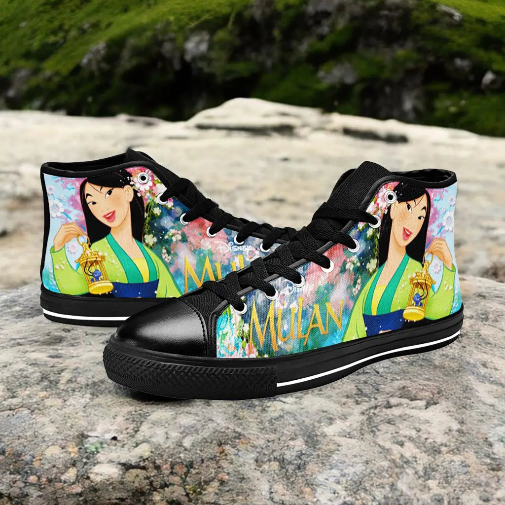 Princess Mulan Women Sword Warrior Custom High Top Sneakers Shoes