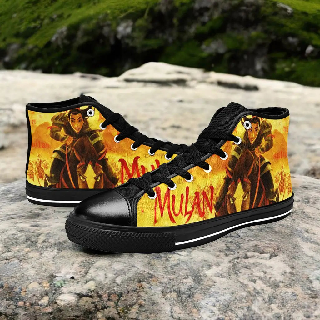 Princess Mulan Women Sword Warrior Custom High Top Sneakers Shoes