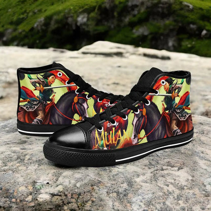 Princess Mulan Women Sword Warrior Custom High Top Sneakers Shoes