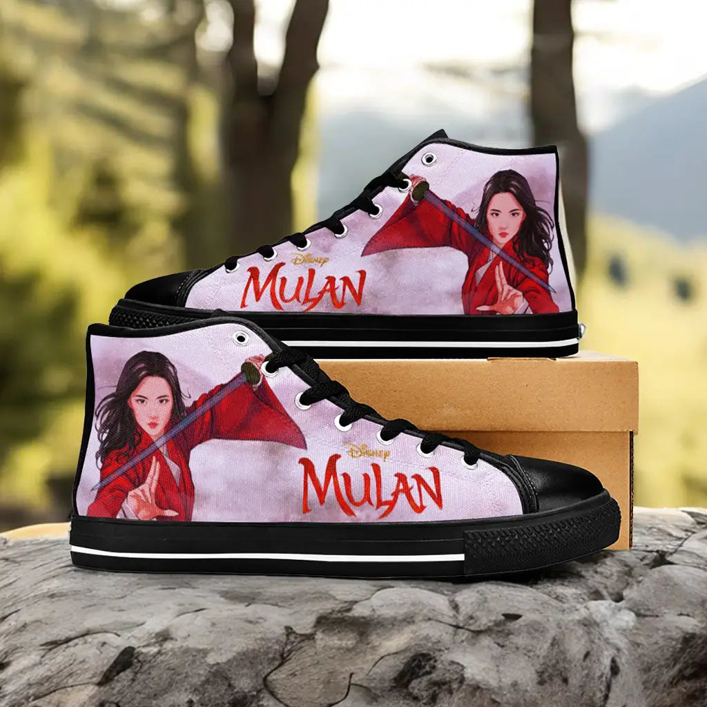 Princess Mulan Women Sword Warrior Custom High Top Sneakers Shoes