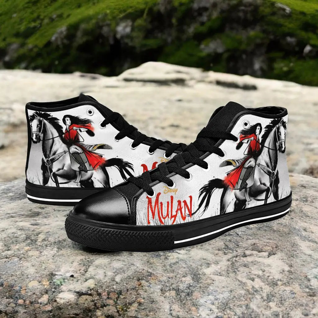 Princess Mulan Women Sword Warrior Custom High Top Sneakers Shoes