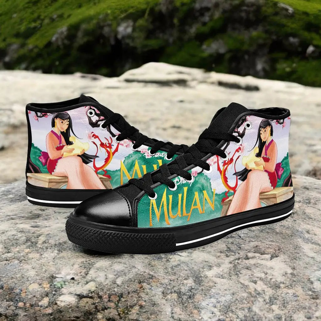 Princess Mulan Women Sword Warrior Custom High Top Sneakers Shoes