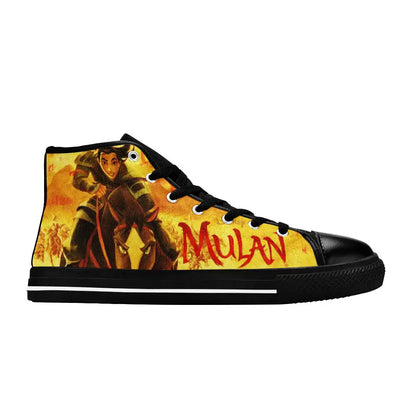 Princess Mulan Women Sword Warrior Custom High Top Sneakers Shoes