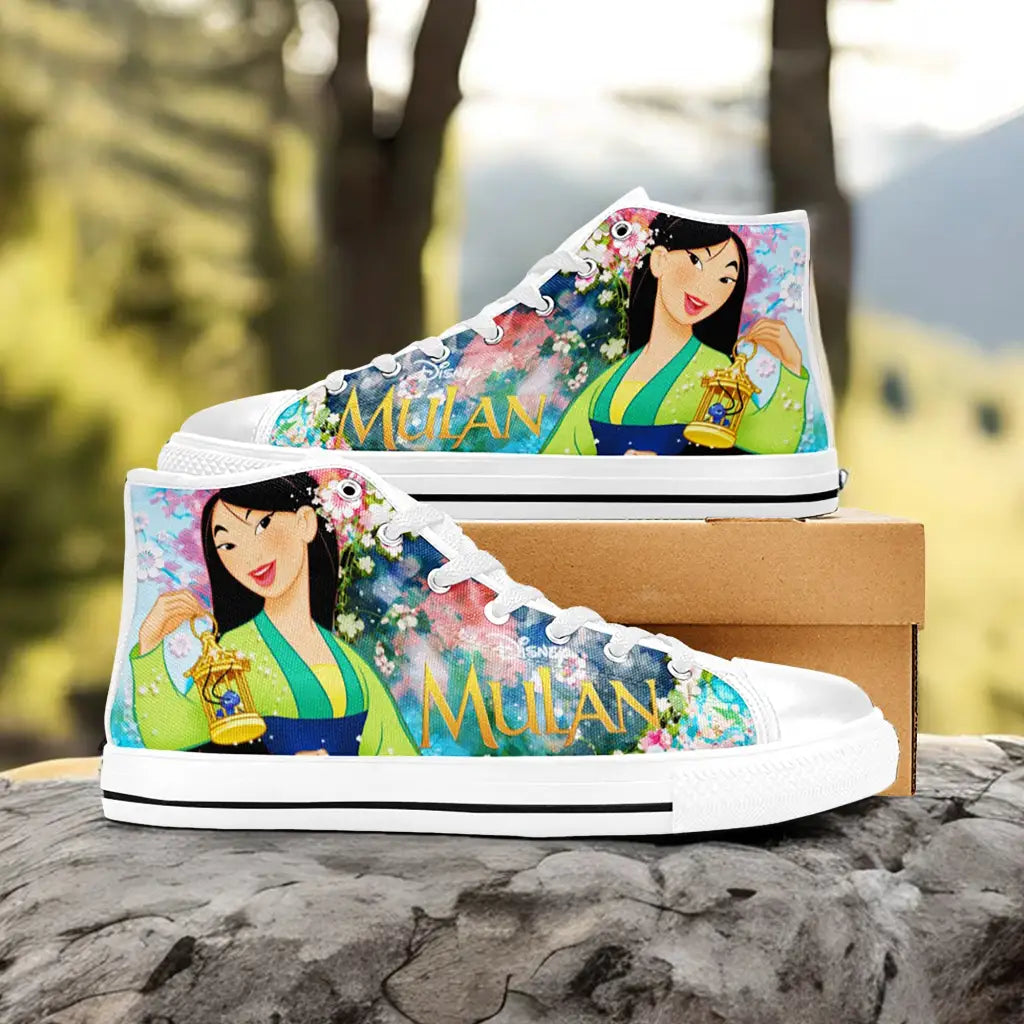 Princess Mulan Women Sword Warrior Custom High Top Sneakers Shoes