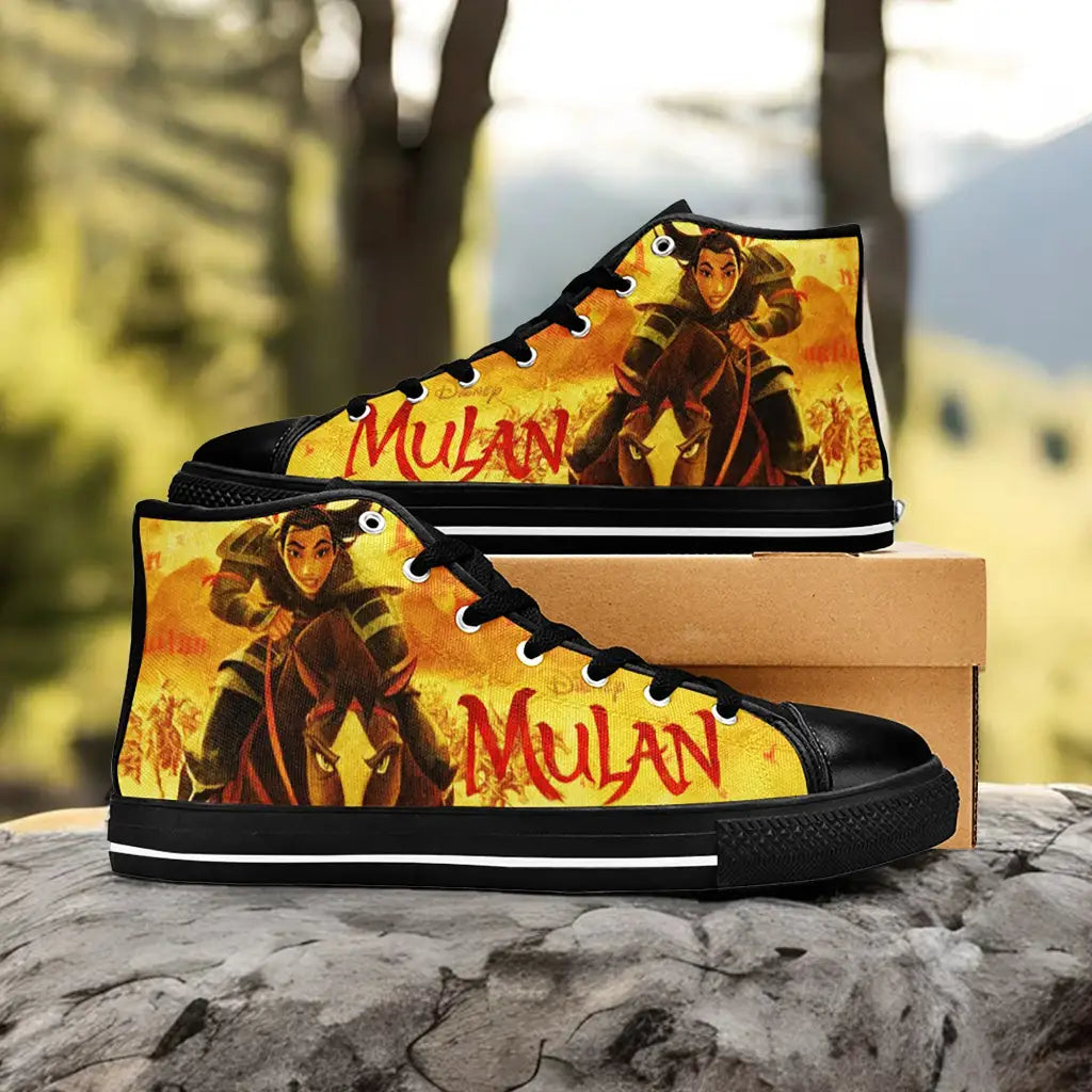 Princess Mulan Women Sword Warrior Custom High Top Sneakers Shoes