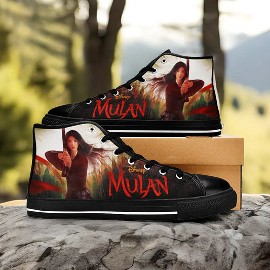 Princess Mulan Women Sword Warrior Custom High Top Sneakers Shoes