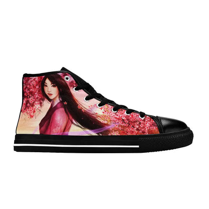 Princess Mulan Women Sword Warrior Custom High Top Sneakers Shoes