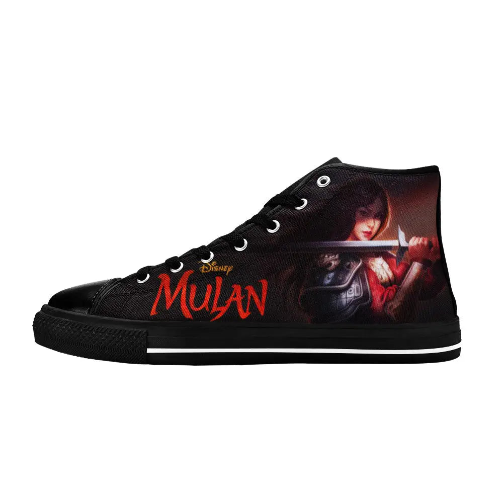 Princess Mulan Women Sword Warrior Custom High Top Sneakers Shoes