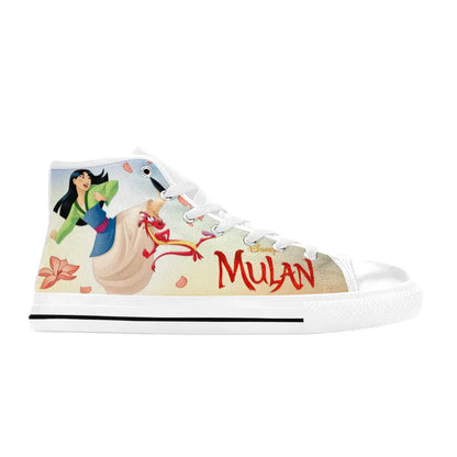 Princess Mulan Women Sword Warrior Custom High Top Sneakers Shoes