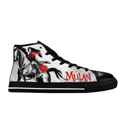 Princess Mulan Women Sword Warrior Custom High Top Sneakers Shoes