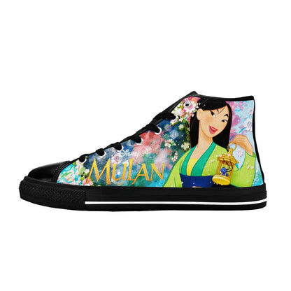 Princess Mulan Women Sword Warrior Custom High Top Sneakers Shoes