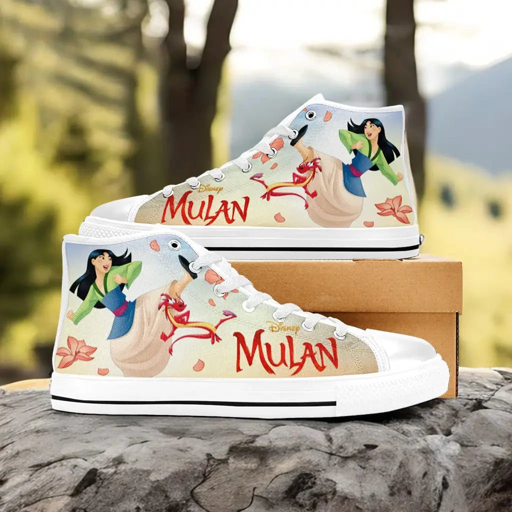 Princess Mulan Women Sword Warrior Custom High Top Sneakers Shoes