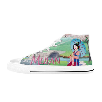 Princess Mulan Women Sword Warrior Custom High Top Sneakers Shoes