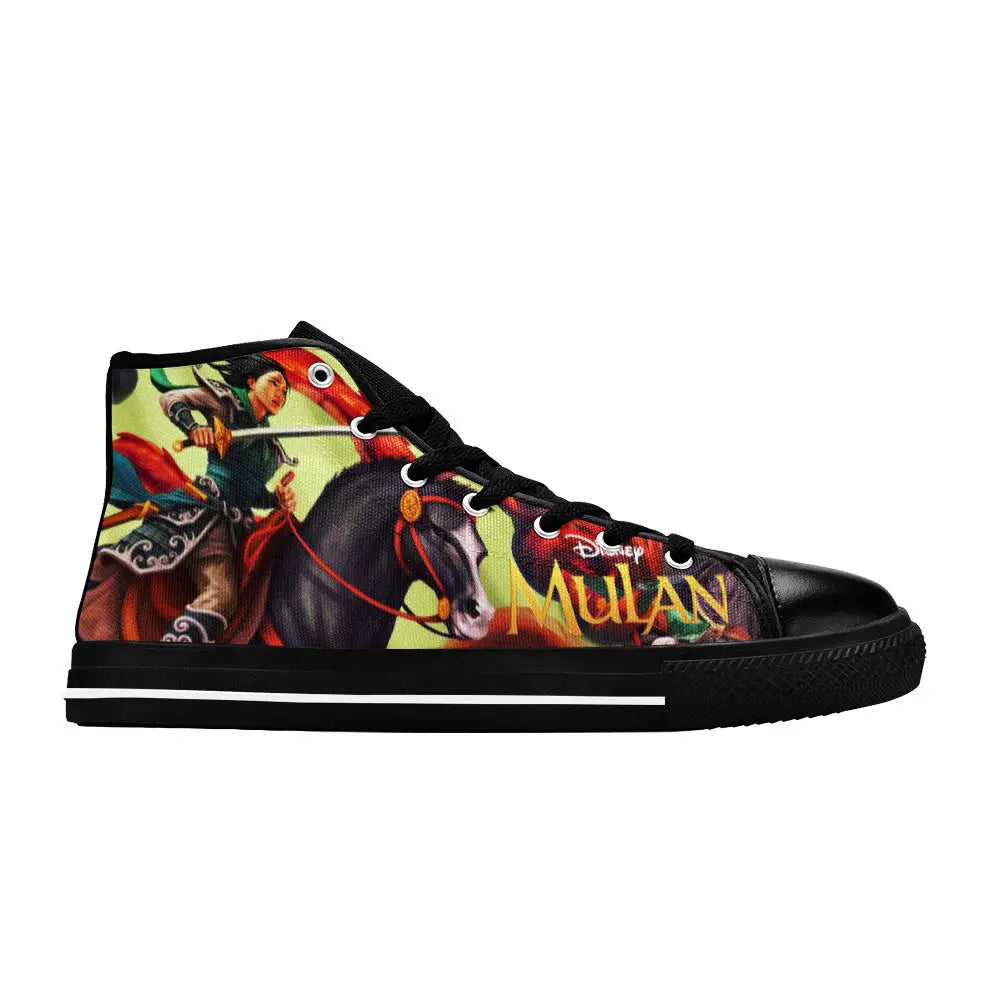 Princess Mulan Women Sword Warrior Custom High Top Sneakers Shoes