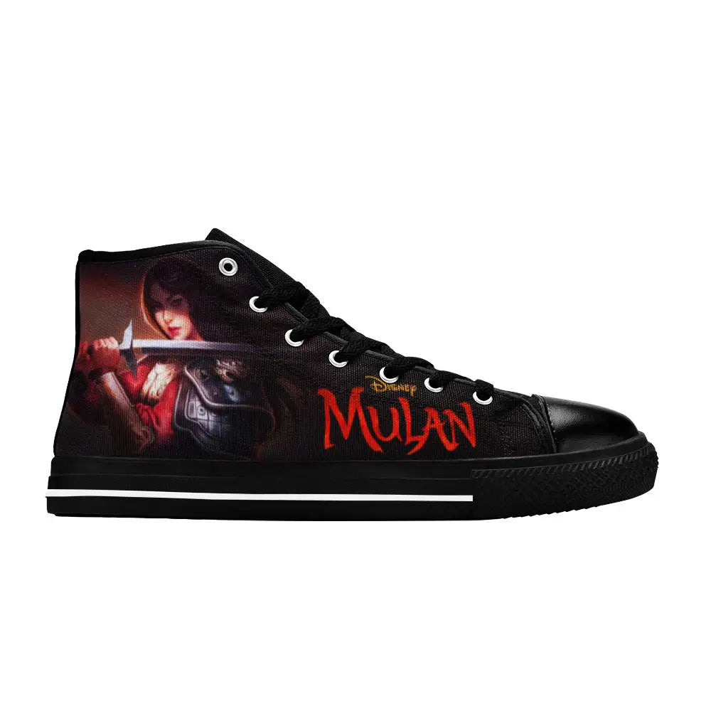 Princess Mulan Women Sword Warrior Custom High Top Sneakers Shoes