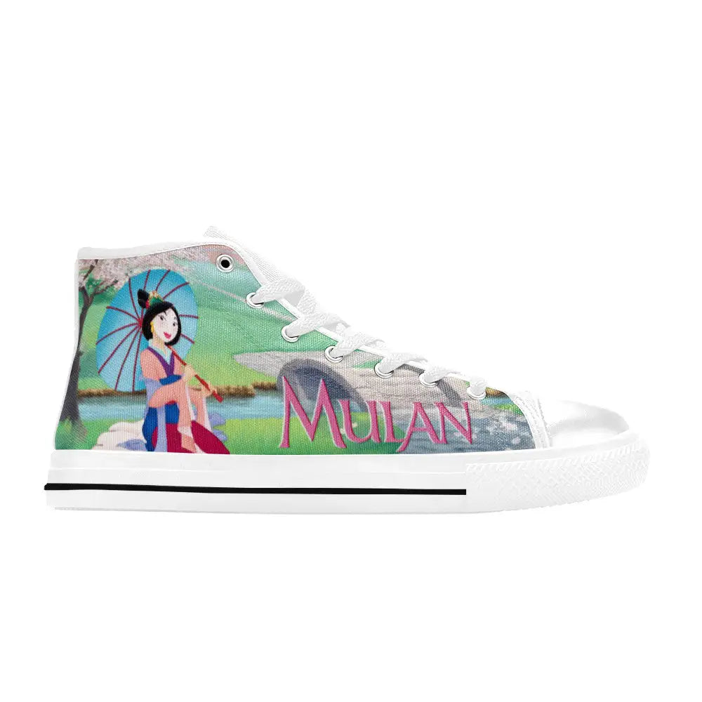 Princess Mulan Women Sword Warrior Custom High Top Sneakers Shoes