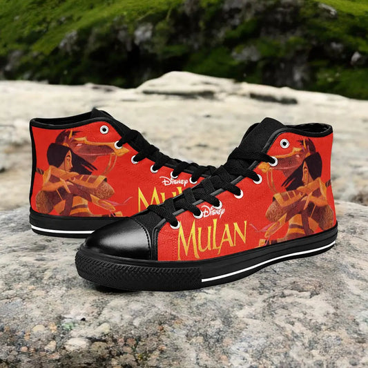 Princess Mulan Women Sword Warrior Custom High Top Sneakers Shoes