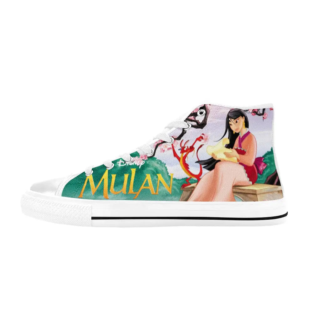 Princess Mulan Women Sword Warrior Custom High Top Sneakers Shoes