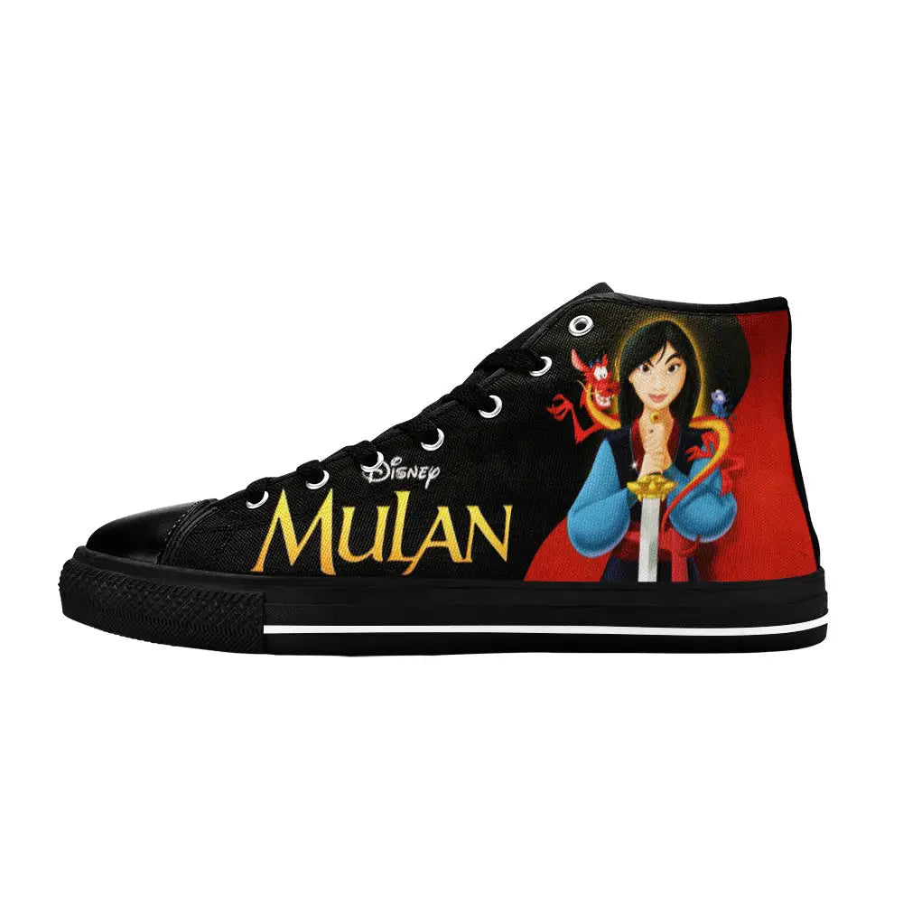 Princess Mulan Women Sword Warrior Custom High Top Sneakers Shoes