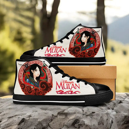 Princess Mulan Women Sword Warrior Custom High Top Sneakers Shoes