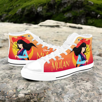 Princess Mulan Women Sword Warrior Custom High Top Sneakers Shoes