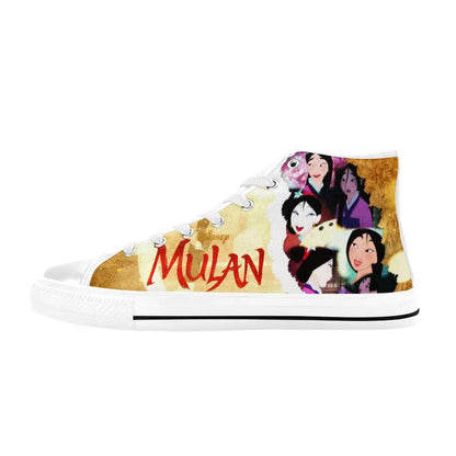 Princess Mulan Women Sword Warrior Custom High Top Sneakers Shoes