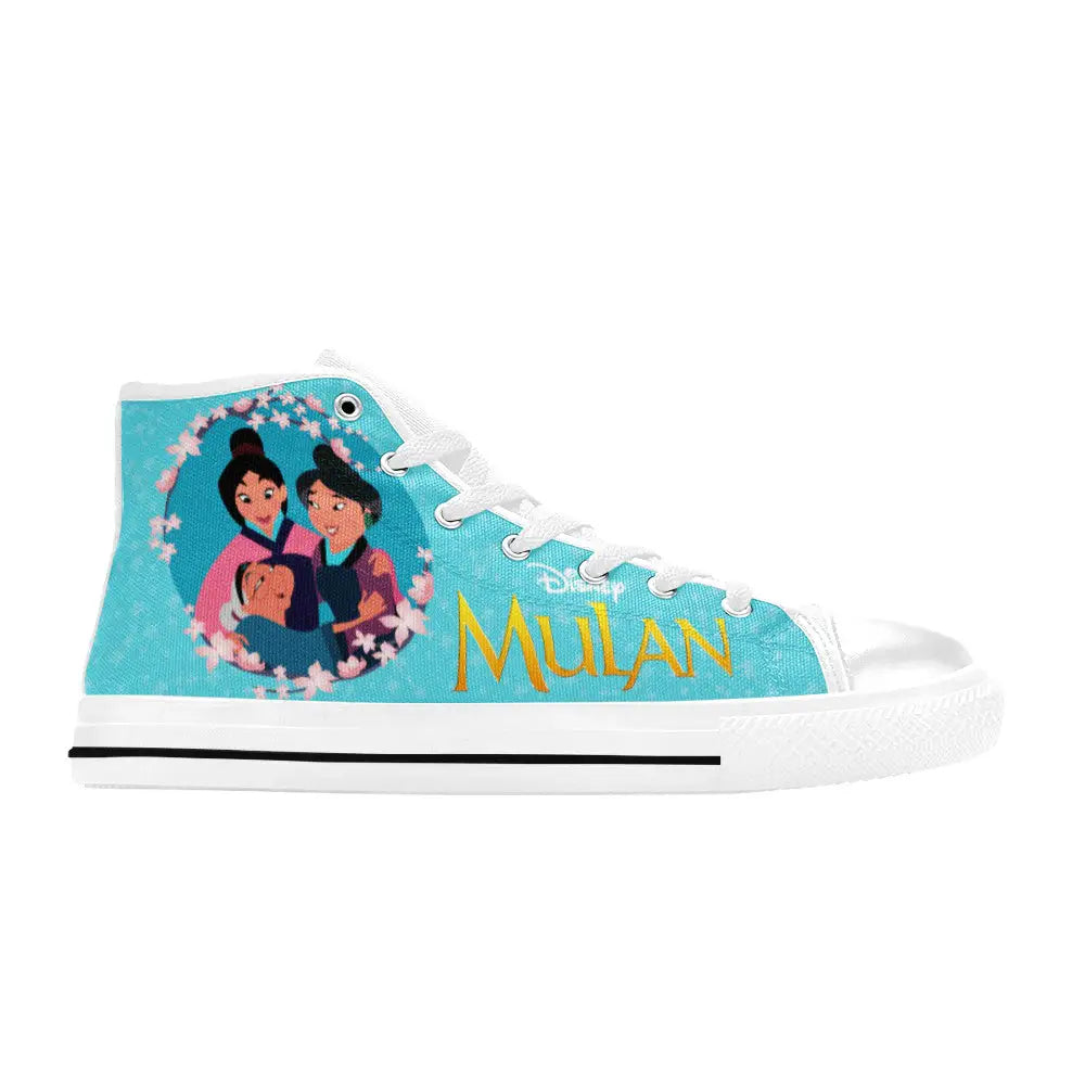 Princess Mulan Women Sword Warrior Custom High Top Sneakers Shoes