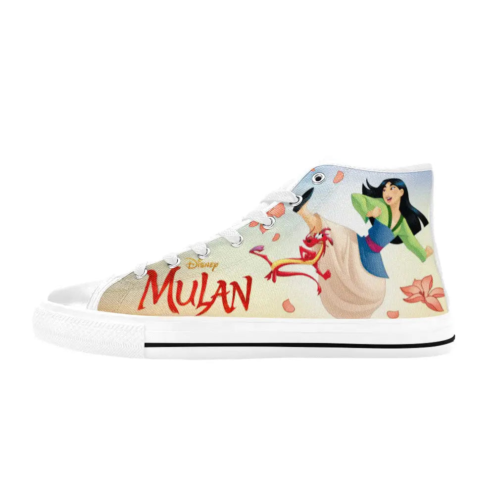 Princess Mulan Women Sword Warrior Custom High Top Sneakers Shoes