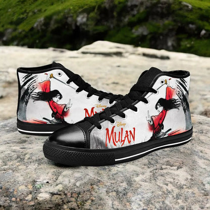 Princess Mulan Women Sword Warrior Custom High Top Sneakers Shoes