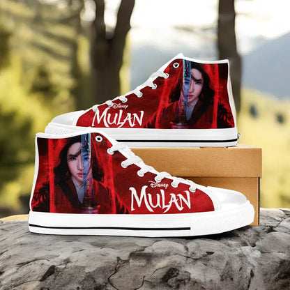 Princess Mulan Women Sword Warrior Custom High Top Sneakers Shoes