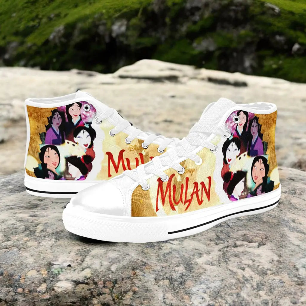 Princess Mulan Women Sword Warrior Custom High Top Sneakers Shoes