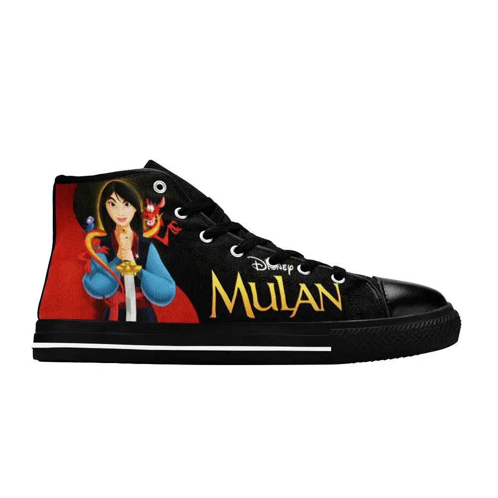 Princess Mulan Women Sword Warrior Custom High Top Sneakers Shoes