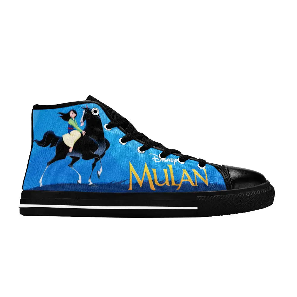 Princess Mulan Women Sword Warrior Custom High Top Sneakers Shoes