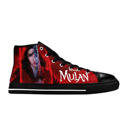 Princess Mulan Women Sword Warrior Custom High Top Sneakers Shoes