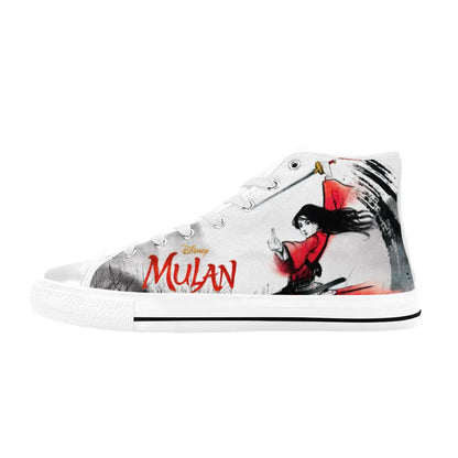 Princess Mulan Women Sword Warrior Custom High Top Sneakers Shoes